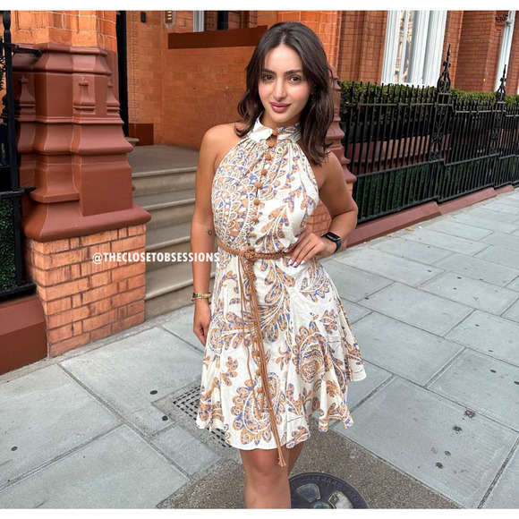 ZARA BLOGGER FAVE!!! High Collar Short Dress NWT - Picture 12 of 16